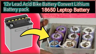 How to Convert Lead Acid Battery to 12V6.6Amper Lithium-ion