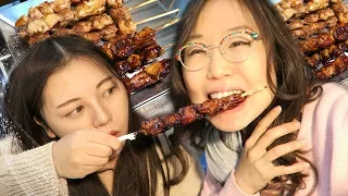 KOREAN STREET FOOD at Urim Market (ft Heyitsfeiii)