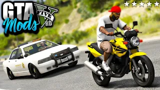 A FUGA INSANA DA POLICIA DE HONDA TWISTER 250! ( ESSA FOI ÉPICA ) - GTA 5 MODS