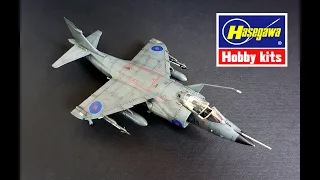 BAe Sea Harrier FRS Mk.1 FULL VIDEO BUILD Hasegawa 1/72