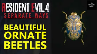 RE4 Separate Ways Beautiful Beetles - Ornate Beetle Locations - Chapter 6 Jewelry Beetles