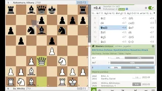 Wesley So VS Hikaru Nakamura American Cup 2023 Championship play-off game 1 BLITZ 3+2