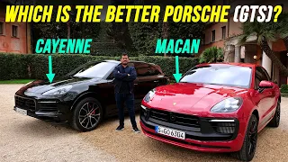 Porsche Macan vs Porsche Cayenne - which SUV is the better pick? GTS comparison REVIEW!