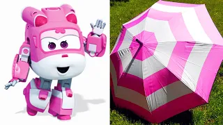 Super Wings Characters In Real Life As Umbrella