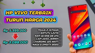 7 HP VIVO TERBAIK TURUN HARGA PALING ANJLOK EDISI APRIL 2024 MULAI HARGA 2 JUTAAN