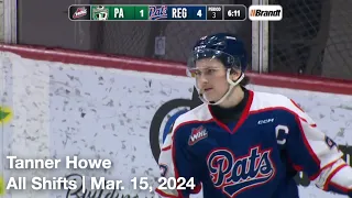 Tanner Howe (REG43) | All Shifts | Regina Pats vs. Prince Albert Raiders (WHL) | 3 15 2022