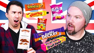 Americans Try Weird British Snacks for the First Time!