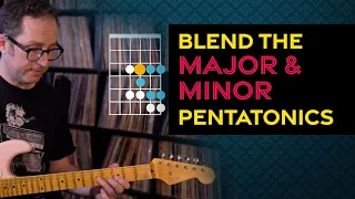 Blend the major and minor pentatonic scales in 1 position - Guitar Lesson - ML074