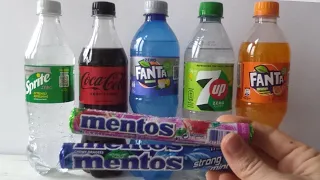 🔥Mentos & Coca Cola, Fanta, Sprite, 7 Up 🌈 ASMR🌈