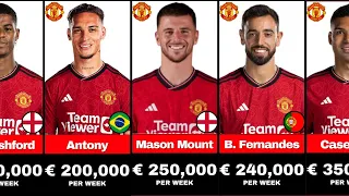 Manchester United Players Salary 2024 Per Week