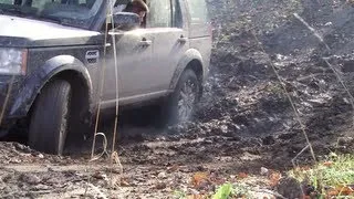 Land Rover Discovery 4. Off road micro-test in Kaluga