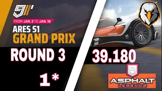 Asphalt 9 - ARES S1 Grand Prix - Round 3 - 39.180 - 1 STAR - EASY WAY TO WIN GRAND PRIX