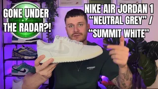 NIKE AIR JORDAN 1 LOW NEUTRAL GREY / SUMMIT WHITE - REVIEW AND ON FOOT