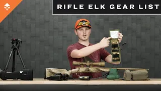 Adam Baesler 2022 Rifle Elk Gear List