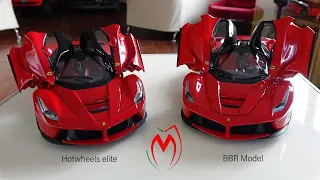 Laferrari Hotwheels elite VS BBR models comperization