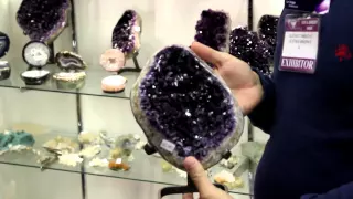 Best Amethyst in the world from Uruguay at JOGS Tucson Gem and Jewelry Show