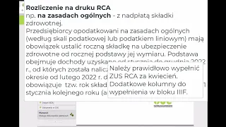 Korekta ZUS  roczne  rozliczenie składki na ubezpieczenie zdrowotne