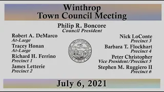 Winthrop Town Council Meeting of July 6, 2021