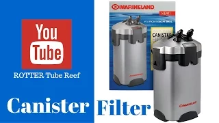 canister filter setup in saltwater aquarium : rotter tube reef
