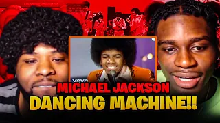 BabanTheKidd FIRST TIME reacting to Jackson 5- Dancing Machine! Michael Jackson does the robot??