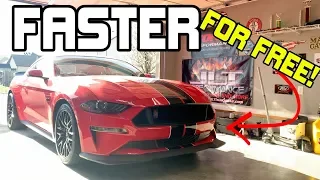 HOW to make your 2018-2019 Mustang GT FASTER FOR FREE- JUST BY DOING THIS!