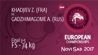 BRONZE FS - 74 kg: A. GADZHIMAGOME (RUS) df. Z. KHADJIEV (FRA), 12-5