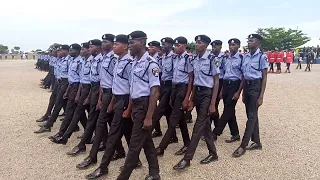 Passing out parade of the newly recruited constables of the Nigeria police force, here in Bauchi.