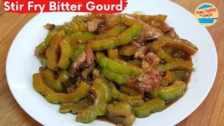 Stir Fry Bitter Gourd and Pork Belly in Black Bean Sauce Recipe