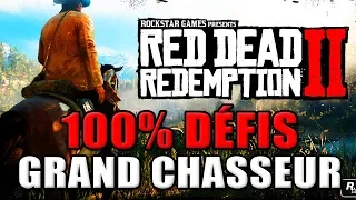 RED DEAD REDEMPTION 2 : 100% challenges - 10 master hunter challenges