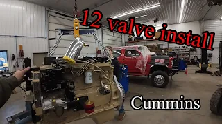 Building the Truck that Ford should of. Cummins swapping an OBS F350 installing the engine and trans