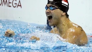 Watch JOSEPH Schooling from Singapore wins GOLD (full clip)