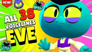 EVE All 38 Voice Lines (With Captions) | Brawl Stars #Biodome