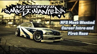 NFS Most Wanted Career Intro and First Race  DDT DYNO GAMING  Pc Games 2022