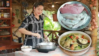 Young chili pepper grill beef, Cooked rice fry crab meat, healthy bamboo shoot soup -  Sros Cooking