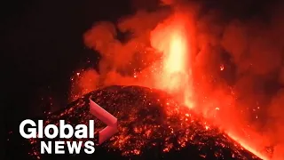 Mount Etna spews lava fountains in its strongest eruption in recent years