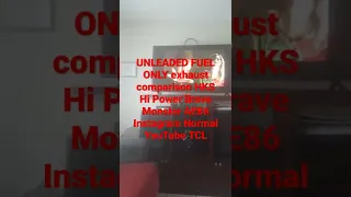 UNLEADED  FUEL ONLY exhaust comparison HKS Hi Power Monster Brave TCL AE86 Instagram Normal YouTube