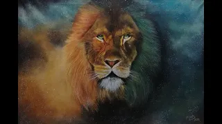 Aslan The Lion (Narnia)  - Oil Painting TimeLapse