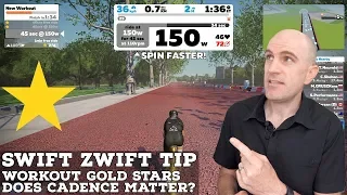Swift Zwift Tip: Workout Mode Gold Stars // Does Cadence Matter?