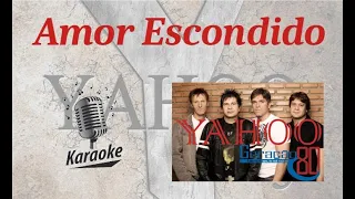 Amor Escondido -  karaokê playback original c/ letra - Yahoo