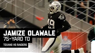 Derek Carr Hits Jamize Olawale for a 75-Yard TD! | Texans vs. Raiders | NFL International