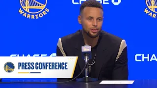 Stephen Curry Talks His 45-Point Performance & Being Named to NBA 75 List | Oct. 21, 2021