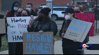 KC protesters call for Sen. Josh Hawley to resign