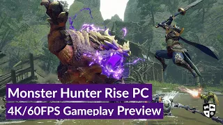 Monster Hunter Rise PC Demo (4K/60) Magnamalo Hunt (Early Access Gameplay)