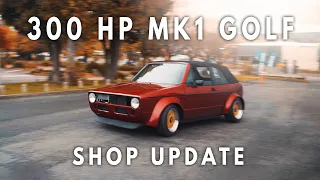 MK 1 Golf 300 + BHP 1.8t Swap - Shop Update 01