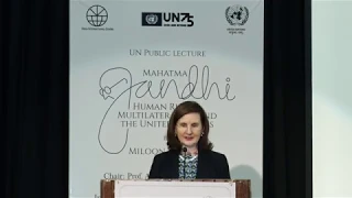 UN 75 Public Lecture by Miloon Kothari on Mahatma Gandhi, Human Rights, Multilateralism and the UN