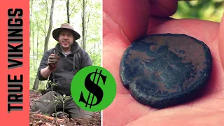 Epic Metal Detecting Day at Abandoned Roman Settlement! Coin spill and rare massive Sestertius coin