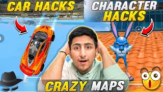 Car Hacks & Characters Hacks🤯😂Crazy Map - Free Fire India