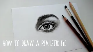 How to Draw a Realistic Eye in 12 minutes/charcoal drawing/Как нарисовать реалистичный глаз