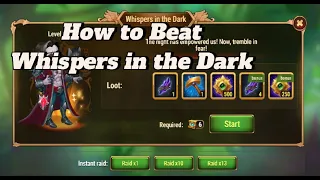 Whispers in the Dark -  How to beat - Lara's Glory - Lara Croft Event - Hero Wars: Dominion Era