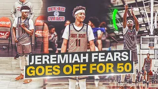 5⭐️ Illinois Commit Jeremiah Fears Goes Off For 50 In His Indy Heat debut 😈🔥